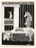 Fred Page, The Summons, study, ink on paper