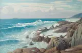 South Coast by Willem Hermanus Coetzer, oil on canvas laid down on board, offered Nov 2017