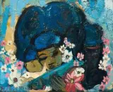 Back to Earth by Frans Claerhout, oil on board, sold Nov 2017
