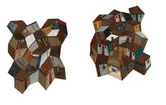Vusi Khumalo, Sakhelene I and II, diptych, mixed media on wood