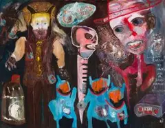 You Sci-Fi is my Reality by Willie Saayman, oil on canvas, sold Nov 2017