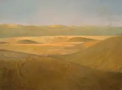 Fleur Ferri, Desert Evening near Lüderitz, oil on board