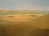 Fleur Ferri, Desert Evening near Lüderitz, oil on board
