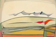 Ernst de Jong, I am flying, oil on canvas