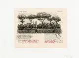 William Kentridge, Staying Home, etching and lithograph