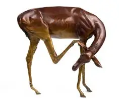 Danie de Jager, Impala Ewe, bronze with a brown patina