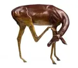 Danie de Jager, Impala Ewe, bronze with a brown patina