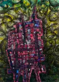 Jack Heath, Venusian Apartments, Indian ink and watercolour on paper