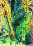 David Moon, Ballito Bush, gouache on paper