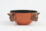 Juliet Armstrong, Bowl with cat's head handles, terra sigillata