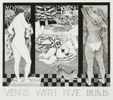 Bronwen (Jinny) Heath, Venus with Five Bums, lithograph