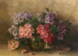 Rhododendrons in a Vase by Frans Oerder, oil on canvas, sold Nov 2017