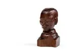 Ernest Mancoba, Head of a Mapedi, carved teak