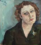 Irma Stern, Freda in Khaki Dress
