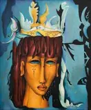 Flower King by Alexis Preller, oil on canvas, sold Nov 2017