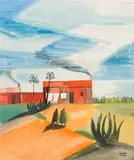 Peter Clarke, Landscape with Sisal Trees