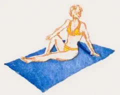 Luan Nel, The Sun Bather, colour aquatint