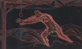 The Gunner Makes Land, number 8 from the White Monday Disaster Portfolio by Cecil Skotnes, colour woodcut, sold Sep 2017