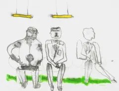Robert Hodgins, Chairmen, screenprint