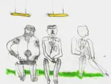 Robert Hodgins, Chairmen, screenprint
