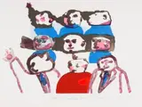 Robert Hodgins, Nine Characters hoping for an artist, screenprint