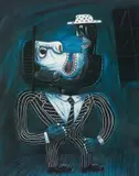 Norman Catherine, Chinwag: Norman Catherine, The Goodman Gallery, 16 September - 7 October 2006, colour photolithograph