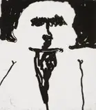 Robert Hodgins, Fat Man, etching