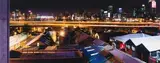 Leon Krige, Newtown looking towards Johannesburg at Night, colour digital photograph