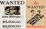 Robert Hodgins, Wanted: John Dillinger, two, screenprint and photolithograph