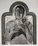 Christiaan Diedericks, "Where Do We Come From?" There Is No Rainbow Yet -, etching and aquatint
