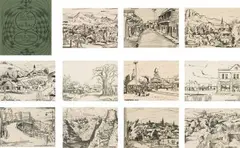 Walter Battiss, South African Lithographs by Walter Battiss, Series of Twelve from Original Plates,13 including title page, photolithograph