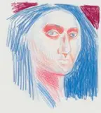 Andrew Verster, Portrait, pastel on paper