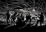 Zolani Siphungela, Naked Year, woodcut