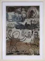 Conrad Botes, Untitled (Private Moment), pen and ink and sgraffito on chromogenic colour photograph