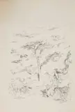 Two Birds in an Extensive Landscape by Walter Battiss, pen and ink on paper, sold Sep 2017