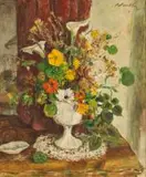 Robert Broadley, Arrangement with Flowers on a Table