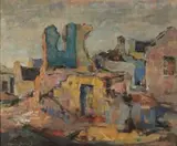 Building Ruins by Alexander Rose-Innes, oil on canvas, sold Sep 2017