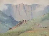 Drakensberg near Mont-aux-Sources by Willem Hermanus Coetzer, oil on board, offered Sep 2017