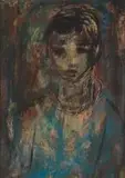Portrait of a Young Boy by Carl Büchner, oil on paper laid down on board, sold Sep 2017
