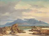 Table Mountain by Gabriel de Jongh, oil on board, sold Sep 2017