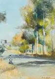 Waiting at the Bus Stop by Errol Boyley, oil on canvas laid down on board, sold Sep 2017