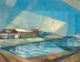 Kenneth Bakker, Granger Bay, oil on board