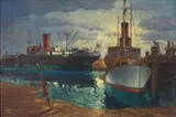 Nils Andersen, Cargo Ships in Durban Harbour