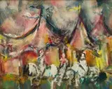 Carl Büchner, Circus, mixed media