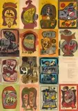 Lucky Sibiya, uMabatha, 'a Portfolio of fifteen woodcuts...', each individually framed, colour woodcuts