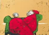 Robert Hodgins, Rome, colour lithograph