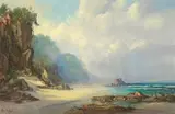 Knysna Heads by Gabriel de Jongh, oil on canvas, sold Jul 2017