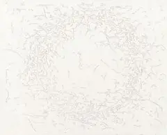 Circle by Willem Boshoff, etching, sold Jul 2017