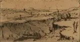 Pieter Wenning, Near the Mines, etching