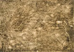 Dancing Figures by Eugene Labuschagne, monotype, sold Jul 2017